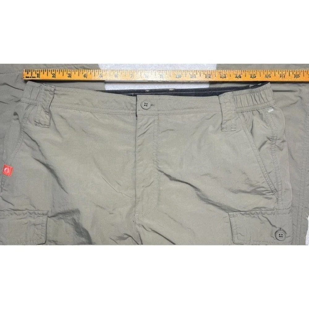 The American Outdoorsman Mens Sz 32x30 Fleece Lined Cargo Pants Olive Hike-2118